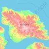 Topografische Karte Bylot Island, Höhe, Relief