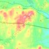 Topografische Karte Etna, Höhe, Relief