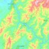 Topografische Karte 涔天河水库, Höhe, Relief