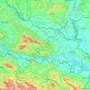 Topografische Karte Slawonien, Höhe, Relief