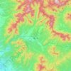 Topografische Karte 最上町, Höhe, Relief