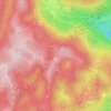 Topografische Karte Kordići Žumberački, Höhe, Relief