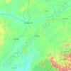 Topografische Karte Benue State, Höhe, Relief