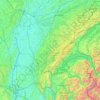 Topografische Karte Französischer Jura, Höhe, Relief