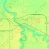 Topografische Karte East Grand Forks, Höhe, Relief