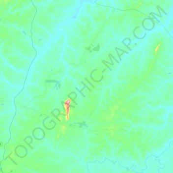 Topografische Karte Sucupira, Höhe, Relief