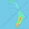 Topografische Karte Lord Howe Island, Höhe, Relief