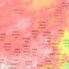 Topografische Karte Xilin Hot, Höhe, Relief