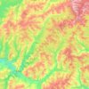 Topografische Karte Увинский район, Höhe, Relief