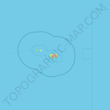 Topografische Karte National Park of American Samoa, Höhe, Relief
