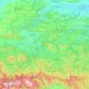 Topografische Karte Oblast Gabrowo, Höhe, Relief