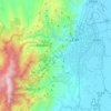 Topografische Karte Cali, Höhe, Relief
