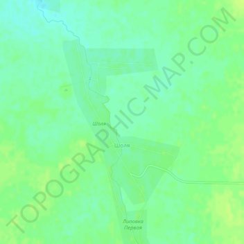 Topografische Karte Шоля, Höhe, Relief