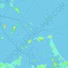 Topografische Karte Boston Harbor Islands National Recreation Area, Höhe, Relief