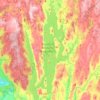 Topografische Karte Quabbin Reservoir, Höhe, Relief