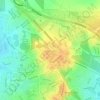 Topografische Karte Palmerston City, Höhe, Relief