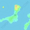 Topografische Karte Kanaga Island, Höhe, Relief