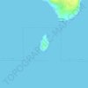 Topografische Karte Devils Island, Höhe, Relief