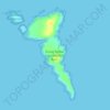 Topografische Karte Goose Island, Höhe, Relief