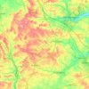 Topografische Karte South Northamptonshire, Höhe, Relief