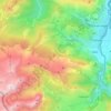 Topografische Karte Lées-Athas, Höhe, Relief
