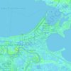 Topografische Karte Orleans Parish, Höhe, Relief