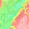 Topografische Karte городской округ Курган, Höhe, Relief