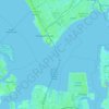 Topografische Karte Hampton Roads, Höhe, Relief