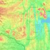 Topografische Karte Komitat Zala, Höhe, Relief