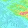 Topografische Karte Grad Novska, Höhe, Relief