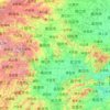 Topografische Karte 湖北省, Höhe, Relief
