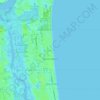 Topografische Karte Atlantic Beach, Höhe, Relief