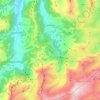 Topografische Karte Lauenen, Höhe, Relief