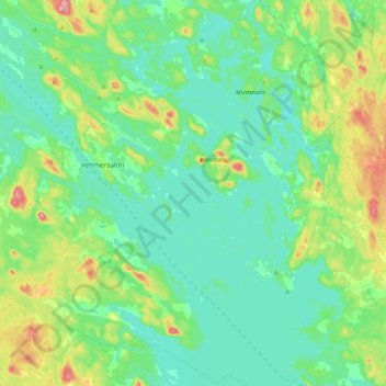 Topografische Karte Suvasvesi, Höhe, Relief