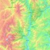 Topografische Karte 泸定县 ལྕགས་ཟམ་རྫོང།, Höhe, Relief