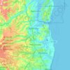 Topografische Karte Abreu e Lima, Höhe, Relief