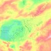 Topografische Karte Коргалжынский район - Қорғалжын ауданы, Höhe, Relief