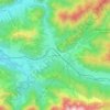 Topografische Karte Hochfilzen, Höhe, Relief