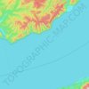 Topografische Karte Листвянское городское поселение, Höhe, Relief