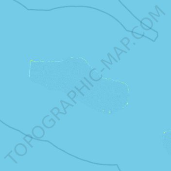 Topografische Karte Tahanea, Höhe, Relief