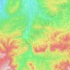 Topografische Karte Каменномостское сельское поселение, Höhe, Relief