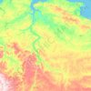 Topografische Karte Саскылахский национальный наслег, Höhe, Relief