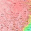 Topografische Karte 阿坝藏族羌族自治州 རྔ་བ་བོད་རིགས་ཆ་བ༹ང་རིགས་རང་སྐྱོང་ཁུལ་, Höhe, Relief