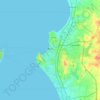Topografische Karte Pattaya, Höhe, Relief