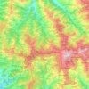 Topografische Karte Shimla (urban), Höhe, Relief