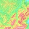 Topografische Karte UNESCO Biosphäre Entlebuch, Höhe, Relief