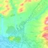 Topografische Karte Albolote, Höhe, Relief