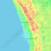 Topografische Karte Hermosa Beach, Höhe, Relief