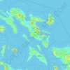 Topografische Karte Bicol Region, Höhe, Relief