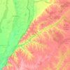 Topografische Karte Departamento La Paz, Höhe, Relief
